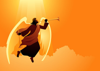 Angel blowing trumpet © rudall30