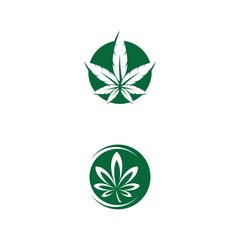 Cannabis logo creative vector icon