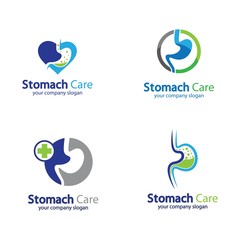 Stomach logo creative vector icon