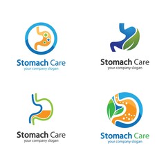 Stomach logo creative vector icon