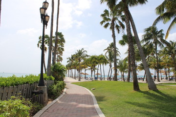 camino a la playa