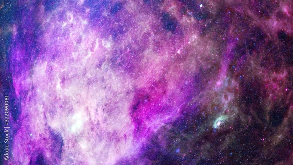 Poster animation view to travelling across the universe in moving