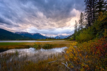 Mount Rundle in sunset light