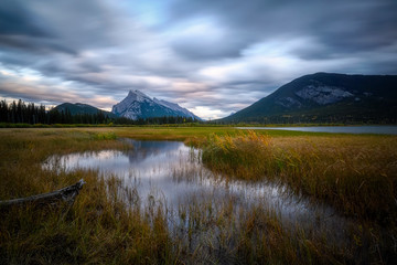 Mount Rundle in sunset light