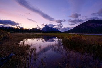 Mount Rundle in sunset light