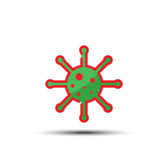 Obraz premium Simple of Coronavirus icon on white background