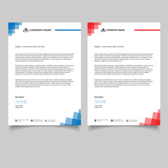 Obraz premium Minimal design business letterhead templates