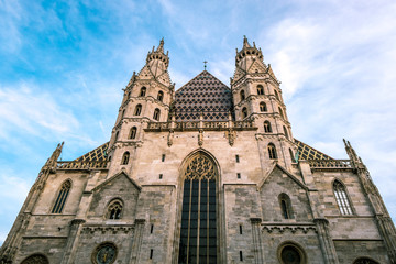 St. Stephen's Cathedral and the tourist center in Vienna.