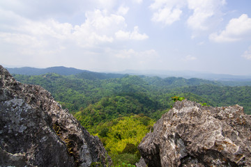 The cliff with the beautiful view