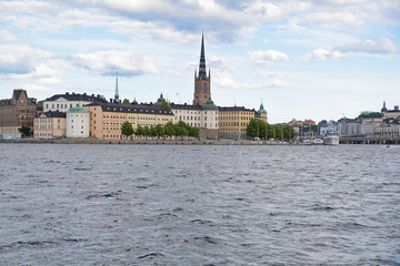 Panoramic view of Old Town (Gamla Stan) in Stockholm, Sweden