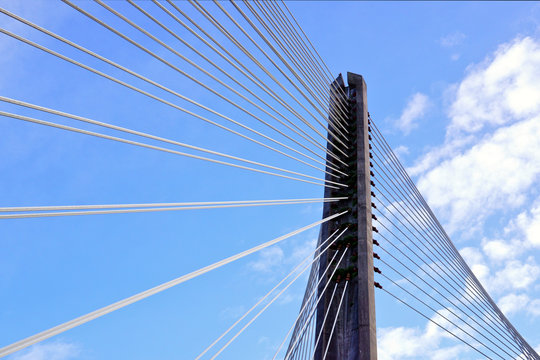 Ponte dos Tirantes, Pontevedra, Galicia, Spain