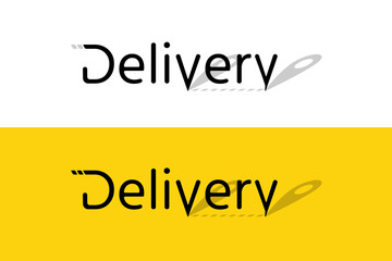 Delivery service logo. Vector illustration EPS 10