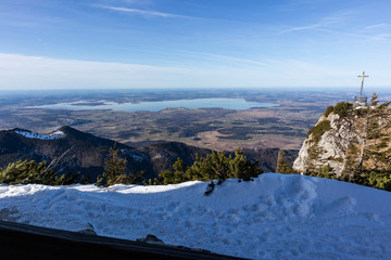 chiemsee panorama vom hochfelln in den chiemgauer alpen