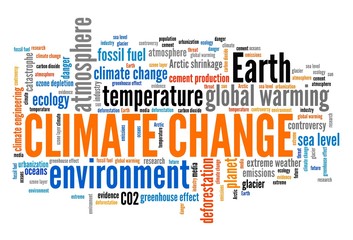Climate change word cloud