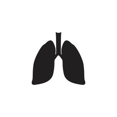 Icon lungs. Simple vector illustration.