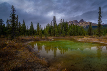 Castle Mountain at Bow river