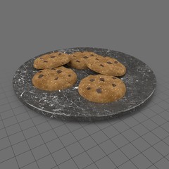 Cookies on plate