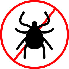 Tick icon insect icon, vector illustration