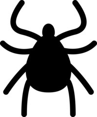 Tick icon insect icon, vector illustration