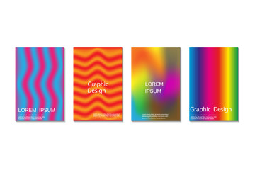 Minimal  coverage. Set of modern abstract covers. Creative fluid backgrounds for designing fashionable abstract covers, banners, posters, and booklets.