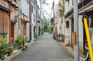 京都市の町並み　住宅街
