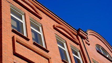 Elements and details of the facade of buildings in Russia