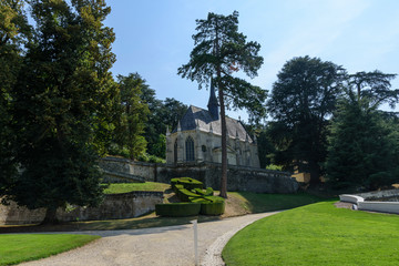 Fototapeta na wymiar view of the castle of ussé in france
