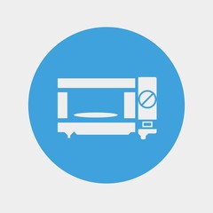 microwave icon vector illustration and symbol for website and graphic design