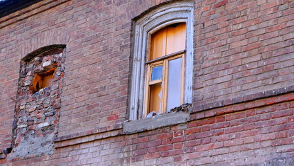 Elements and details of the facade of buildings in Russia