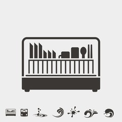piano icon vector illustration and symbol for website and graphic design