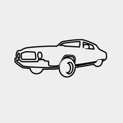 racing car icon vector illustration and symbol for website and graphic design