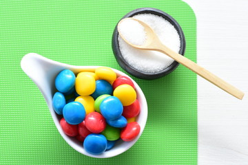 colorful candies with a lot of flavor