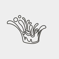 splash icon vector illustration and symbol for website and graphic design