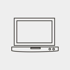 tv icon vector illustration and symbol for website and graphic design