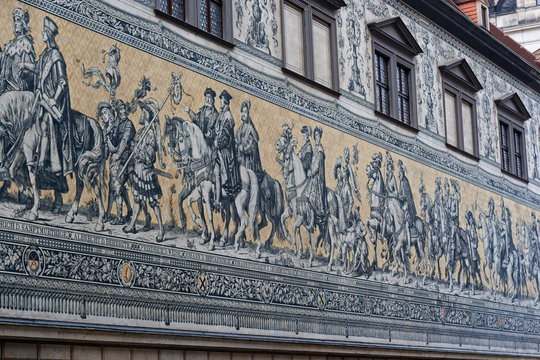 Furstenzug (Procession Of Princes) In Dresden