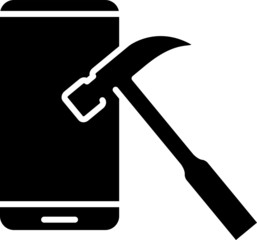 Indestructible icon, vector line illustration