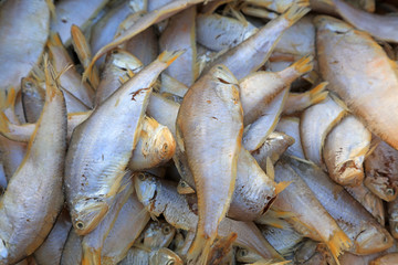 Fototapeta premium Piles of fresh fish
