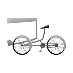 Vector illustration of bike and transport symbol. Collection of bike and bicycle stock symbol for web.