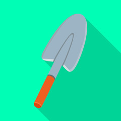 Isolated object of shovel and tool logo. Web element of shovel and work stock vector illustration.