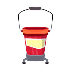 Vector design of bucket and wash icon. Web element of bucket and hygiene stock symbol for web.