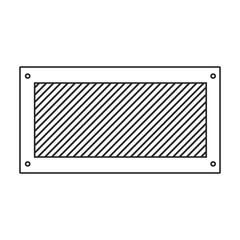 Ventilation grate vector icon.Outline,line vector icon isolated on white background ventilation grate.