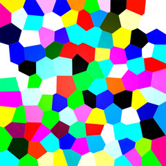 Abstract bright multicolor digital pop art 