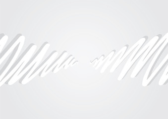 Abstract grayscale irregular waves background template. Vector illustration.