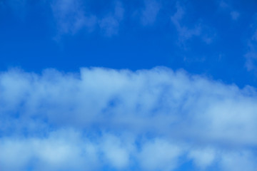 Beautiful clouds against the blue sky