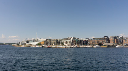 Fototapeta na wymiar Attractions popular places of Oslo.