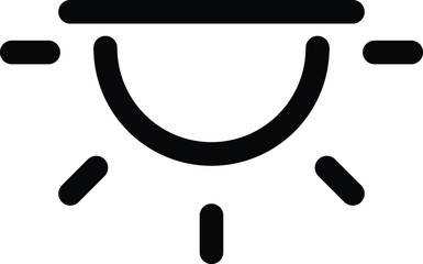 alarm  icon, vector line illustration