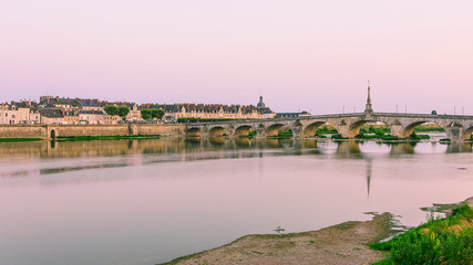 Fototapeta premium panoramic view of the town and the creek