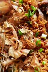 Korean pork cutlet with mayonnaise and bonito flake 