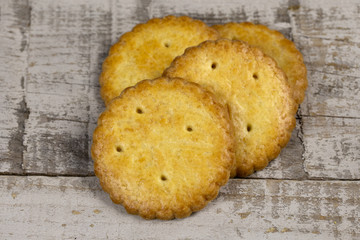 biscuits sablés breton sur un fond en bois