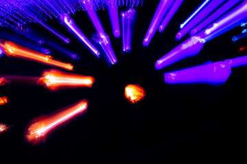 Colour halo in black background
